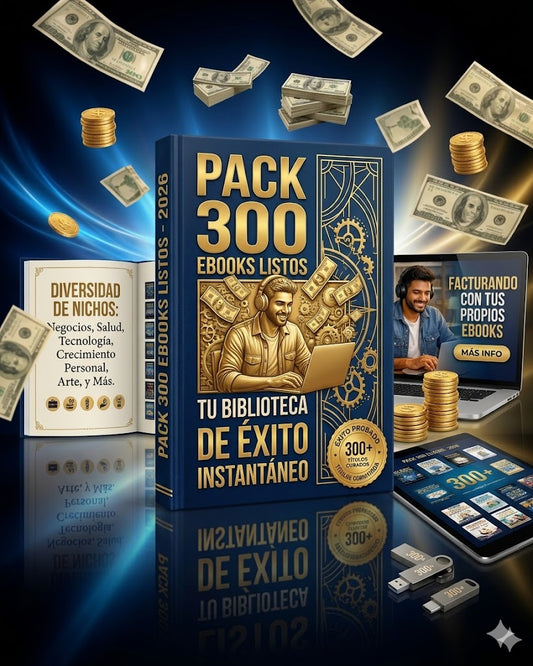 Pack 300 Ebooks Listos